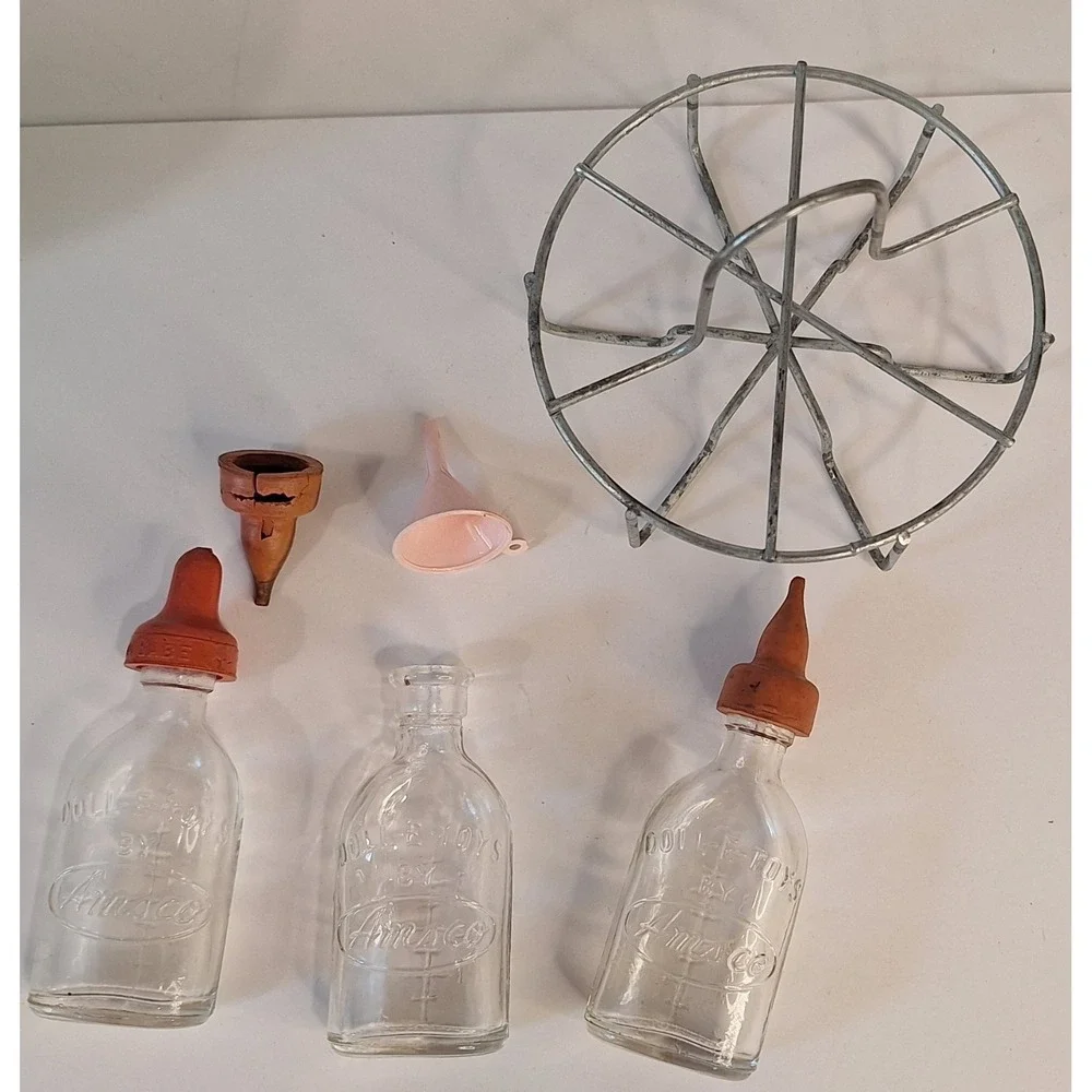 Amsco Baby Bottle Sterilizer Toy Warmer Granite Ware With Bottles & Rack Vintage - Picture 3 of 11